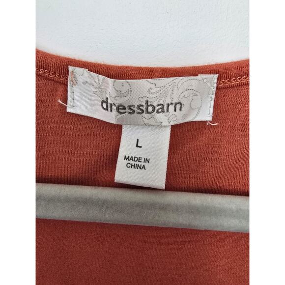 Dressbarn L Beaded Boho Scoop-Neck Tank Top Rust Embellished Y2K Festival Beaded - Picture 5 of 6